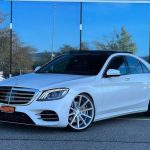 MERCEDES S 560 4matic with CORSPEED DEVILLE brushed silver 9.5×22 and 10.5×22